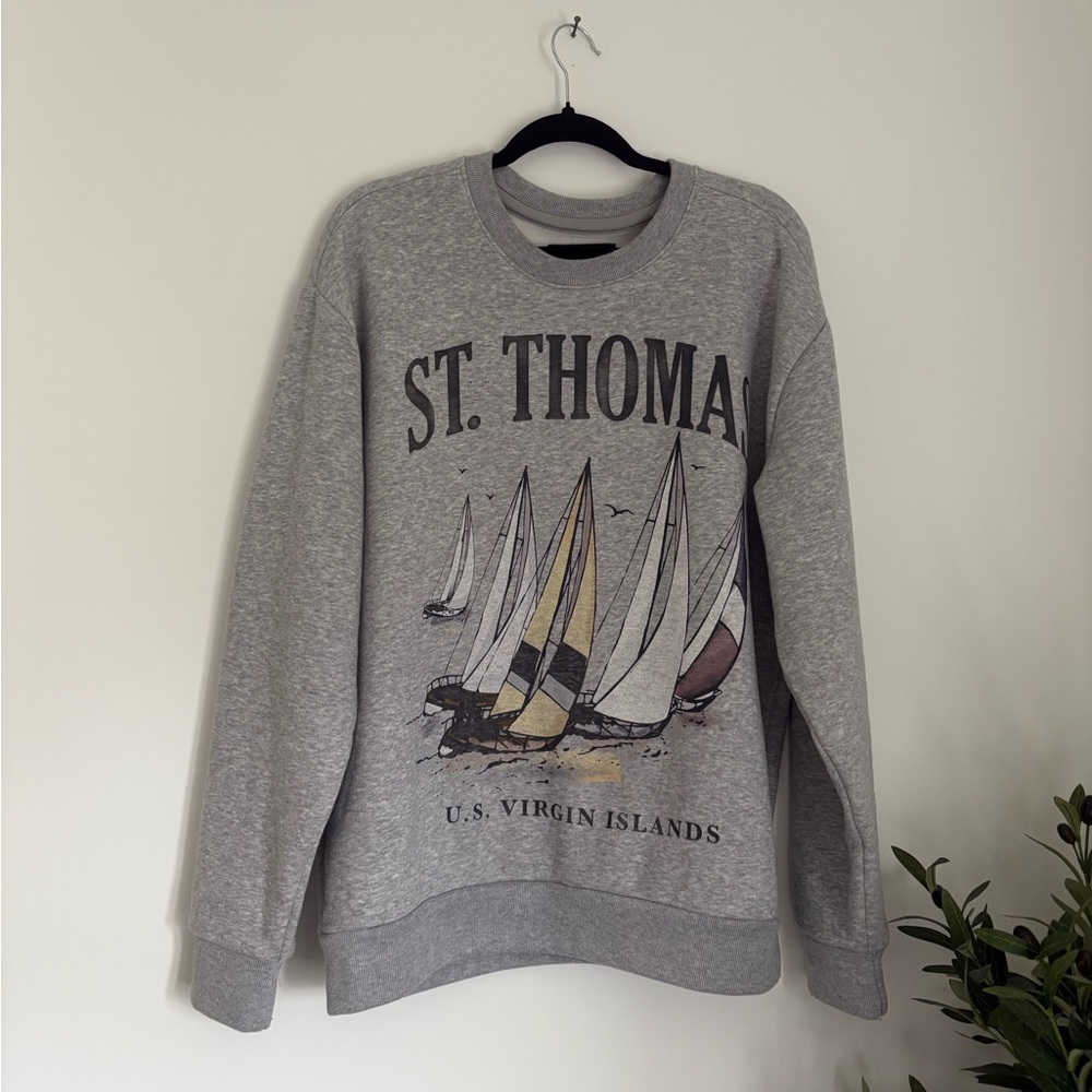 Hollister Graphic Crewneck Sweater - Size Large
